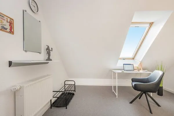 Schlafzimmer  Ferienwohnung Thusnelda mit Balkon und nur 500 m zum Strand
