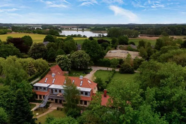 Vogelperspektive Lassen Hof Ferienwohnung 'Roggenstuv' in Brodersby an der Schlei