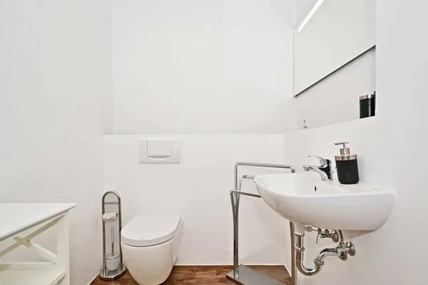 Badezimmer Haus Usedom App. MeeresSpiegel mit Terrasse und nur 350 m zum Strand