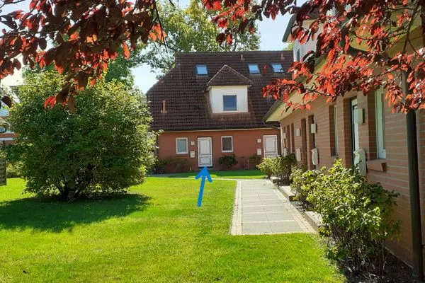 Blick zum Haus Zur Hanse Wohnung 1.2