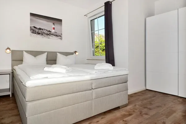 Schlafzimmer Haus Usedom App. MeeresBucht mit Sonnenterrasse und nur 350 m zum Strand
