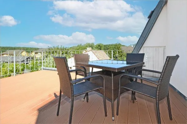 Balkon Haus Usedom App. MeeresKlang nur 350 m bis zum Strand mit Balkon