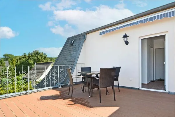 Balkon Haus Usedom App. MeeresKlang nur 350 m bis zum Strand mit Balkon