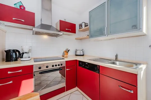Küche / Küchenzeile  Ferienhaus Golfblick mit Sonnenterrasse und Kamin