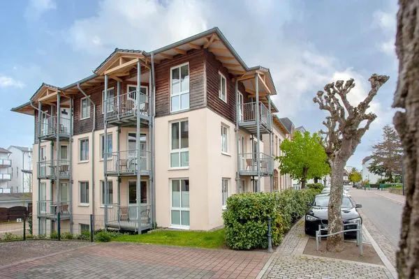 Fassade / Eingang  Ferienwohnung Auszeit nur 100 m zum Strand mit Balkon