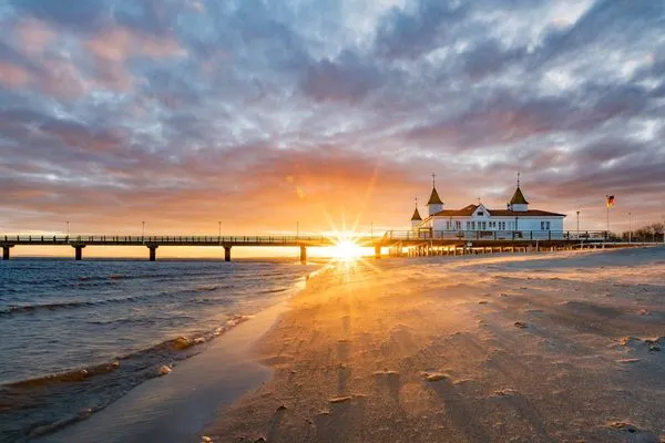 Strand  Ferienwohnung Auszeit nur 100 m zum Strand mit Balkon