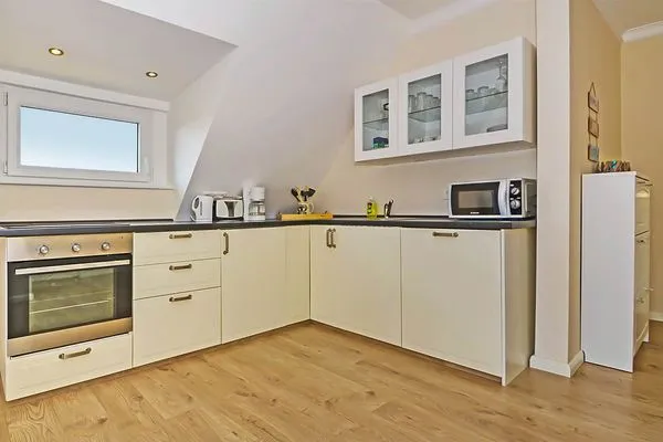 Küche / Küchenzeile Uns Schilfhus App. Atelier mit großen Balkon und nur 100 m zum Strand