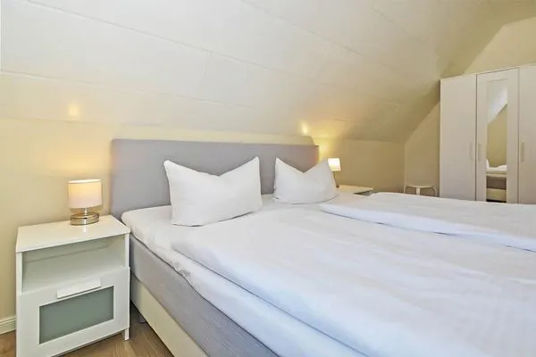 Schlafzimmer Uns Schilfhus App. Atelier mit großen Balkon und nur 100 m zum Strand