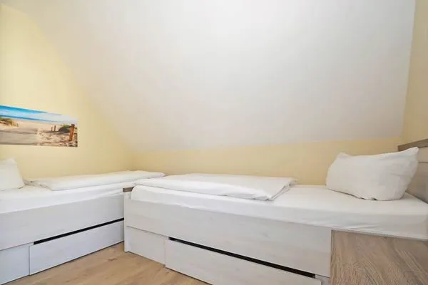 Schlafzimmer Uns Schilfhus App. Atelier mit großen Balkon und nur 100 m zum Strand