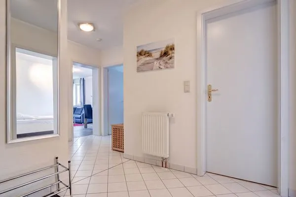 Fassade / Eingang  Ferienwohnung Meereswoge mit Balkon und nur 100 m bis zum Strand
