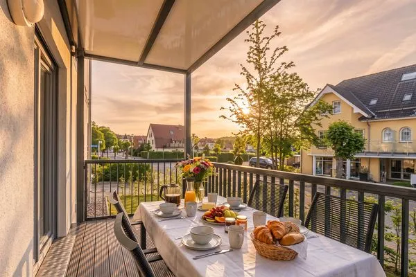 Balkon  Ferienwohnung Ostseebude mit Balkon und nur 800 m zum Strand