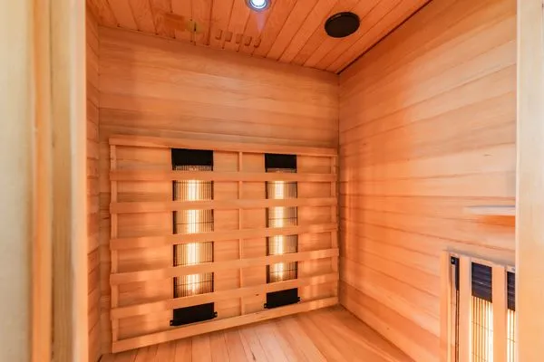 Sauna  Ferienhaus MeerSeenSucht mit Sauna, Terrasse und Grill