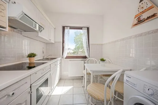 Küche / Küchenzeile  Ferienhaus Mellenthin mit großer Terrasse - Hund willkommen