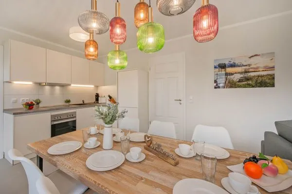 Küche / Küchenzeile  Ferienhaus Stettiner Haffblick mit Sauna, Kamin und Terrasse