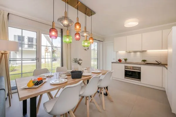 Küche / Küchenzeile  Ferienhaus Stettiner Haffblick mit Sauna, Kamin und Terrasse