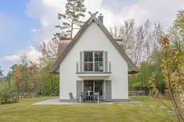 Fassade / Eingang  Ferienhaus Stettiner Haffblick mit Sauna, Kamin und Terrasse