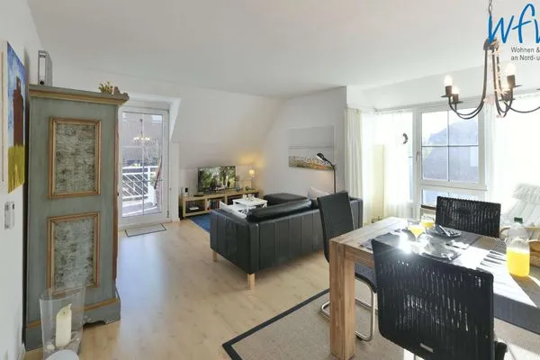 Wohnzimmer Juist Zauber - Haus 2 Ferienwohnung Caprasse