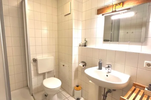 Badezimmer  Ferienwohnung Seeschwalbe 2