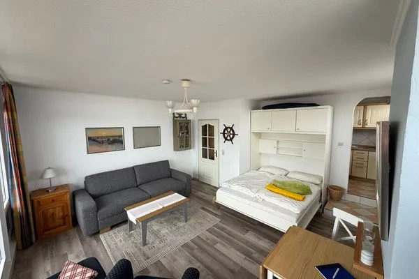 Schlafzimmer Haus Nordenlicht Ferienwohnung Kiek-ut
