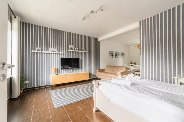 Wohnzimmer  Ferienwohnung Backbord Eckernförde