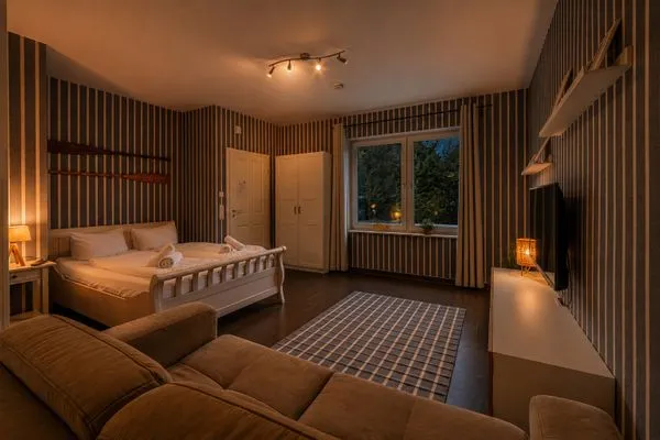 Wohnzimmer  Ferienwohnung Backbord Eckernförde