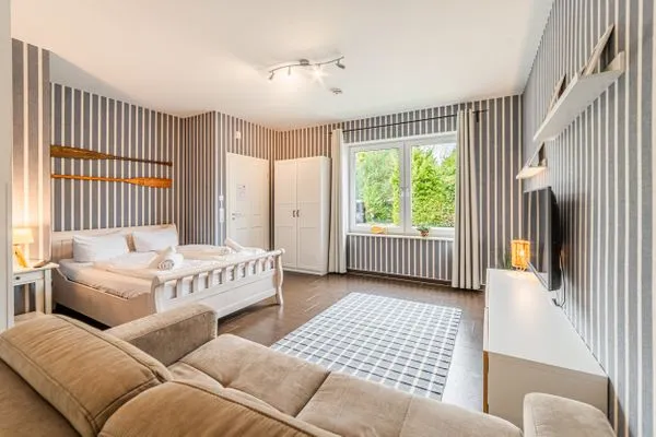 Wohnzimmer  Ferienwohnung Backbord Eckernförde