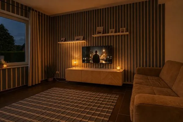 Wohnzimmer  Ferienwohnung Backbord Eckernförde