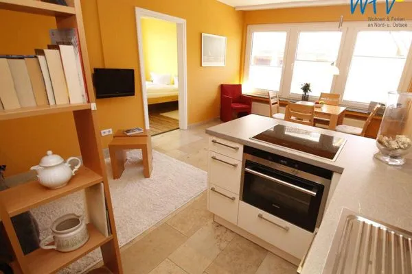 Küche / Küchenzeile Uns to Hus Ferienwohnung Fährship