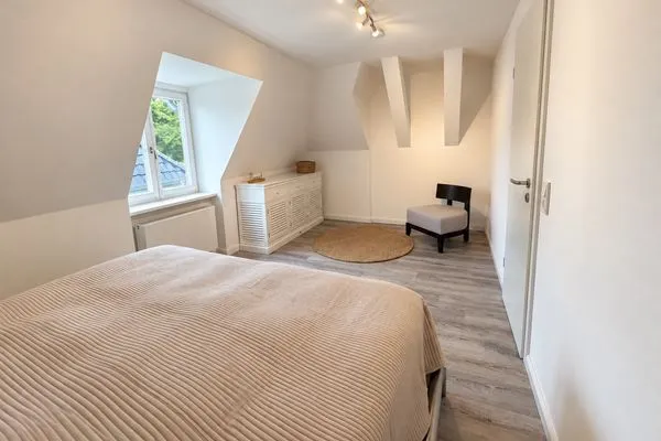 Schlafzimmer Haffperle Küstenperle - zentral in Haffkrug, nur wenige Schritte zum Strand