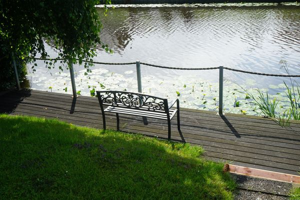  Ferienhaus MeerLiebe Dornumersiel - Gartenblick