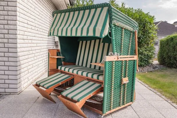 Garten  Ferienhaus Neptun