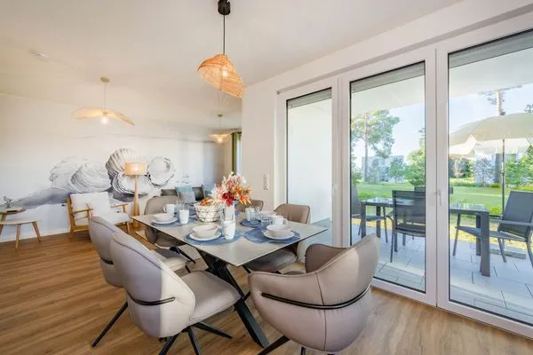 Küche / Küchenzeile  Ferienwohnung Haffmuschel mit Terrasse & 2 Schlafzimmern