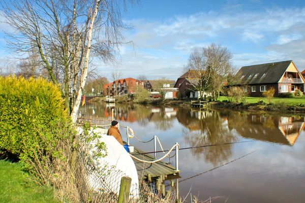  Ferienwohnung Neptun Dornumersiel - Gartenblick