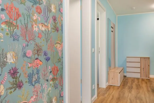 Fassade / Eingang  Ferienwohnung Goldfisch mit Balkon, Wellness- und Kinderspielbereich
