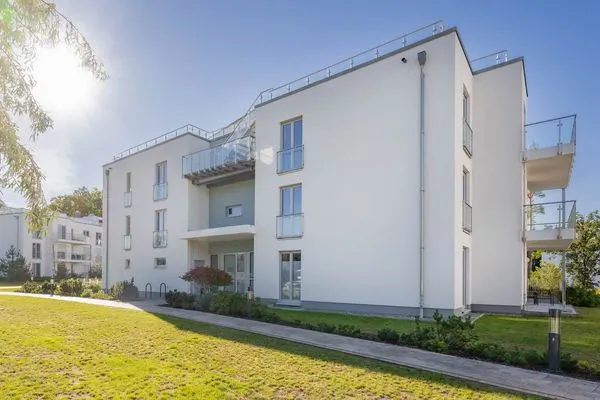 Fassade / Eingang  Ferienwohnung Goldfisch mit Balkon, Wellness- und Kinderspielbereich