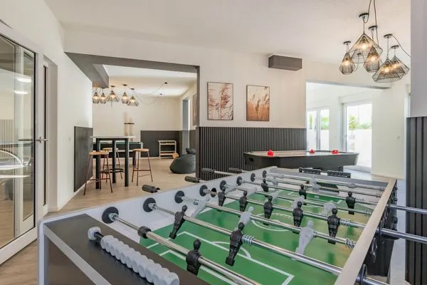 Spielanlage  Ferienwohnung Goldfisch mit Balkon, Wellness- und Kinderspielbereich