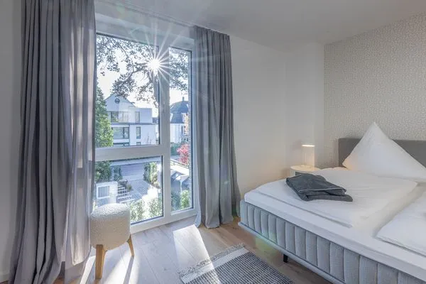 Schlafzimmer  Strandglück - mit Balkon, direkt am Strand