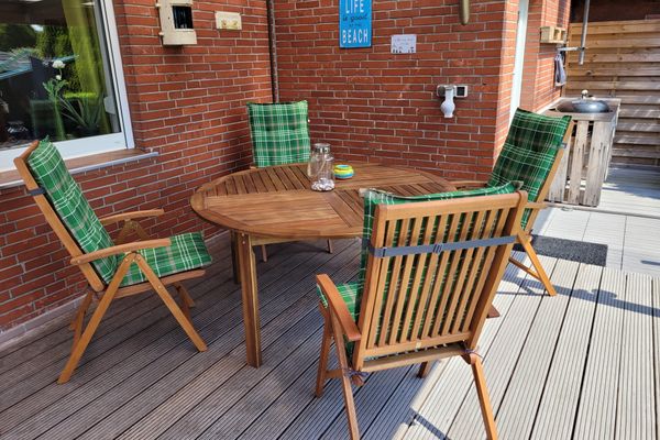  Haus Windböe Dornumersiel - Terrasse