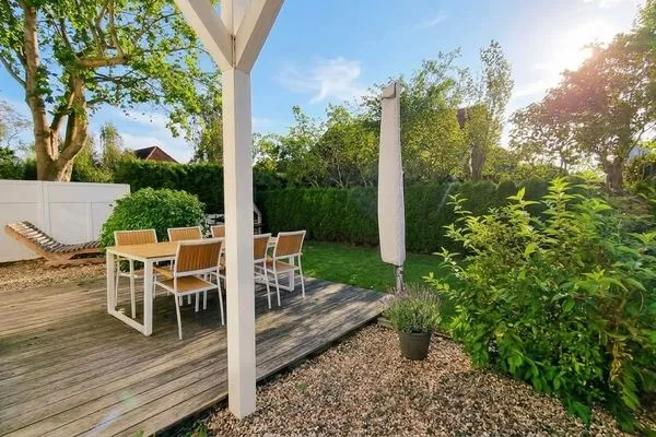 Garten  Ferienwohnung "Baltic Sunshine" in Kalifornien an der Ostsee