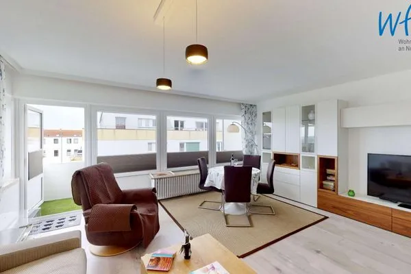 Wohnzimmer Haus Panorama Ferienwohnung 44