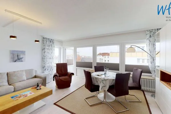 Wohnzimmer Haus Panorama Ferienwohnung 44