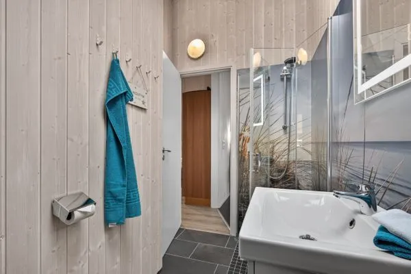 Badezimmer  Ferienhaus Sprottenhuus
