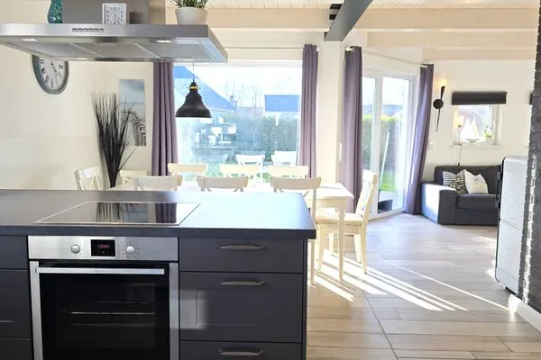 Wohnzimmer  Ferienhaus "Marie II" ostseenah im Ferienpark Holm