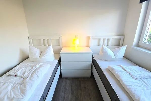 Schlafzimmer  Ferienhaus "Marie II" ostseenah im Ferienpark Holm