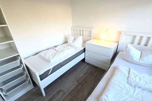 Schlafzimmer  Ferienhaus "Marie II" ostseenah im Ferienpark Holm