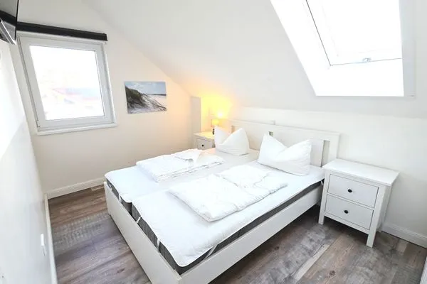 Schlafzimmer  Ferienhaus "Marie II" ostseenah im Ferienpark Holm