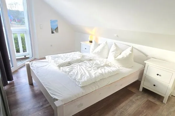 Schlafzimmer  Ferienhaus "Marie II" ostseenah im Ferienpark Holm