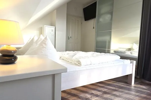 Schlafzimmer  Ferienhaus "Marie II" ostseenah im Ferienpark Holm