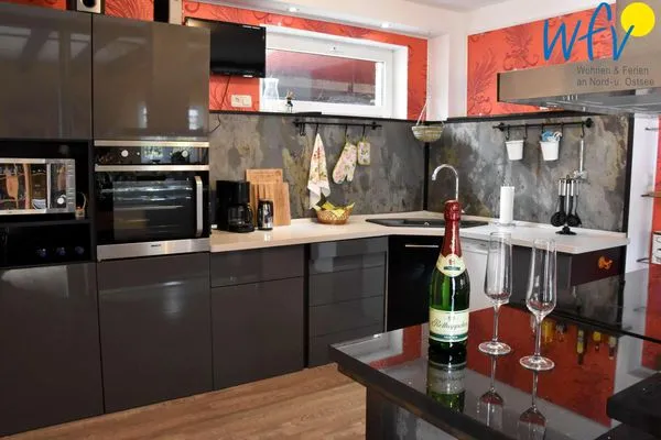 Küche / Küchenzeile Ferienhaus Having Ferienhaus Having