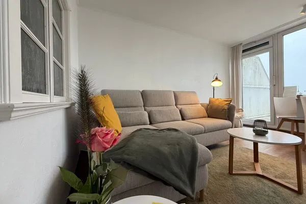 Wohnzimmer Ferienwohnung im Haus Strandstr.22 Hoja App. 63/ TG Platz Nr. 105  obere Ebene